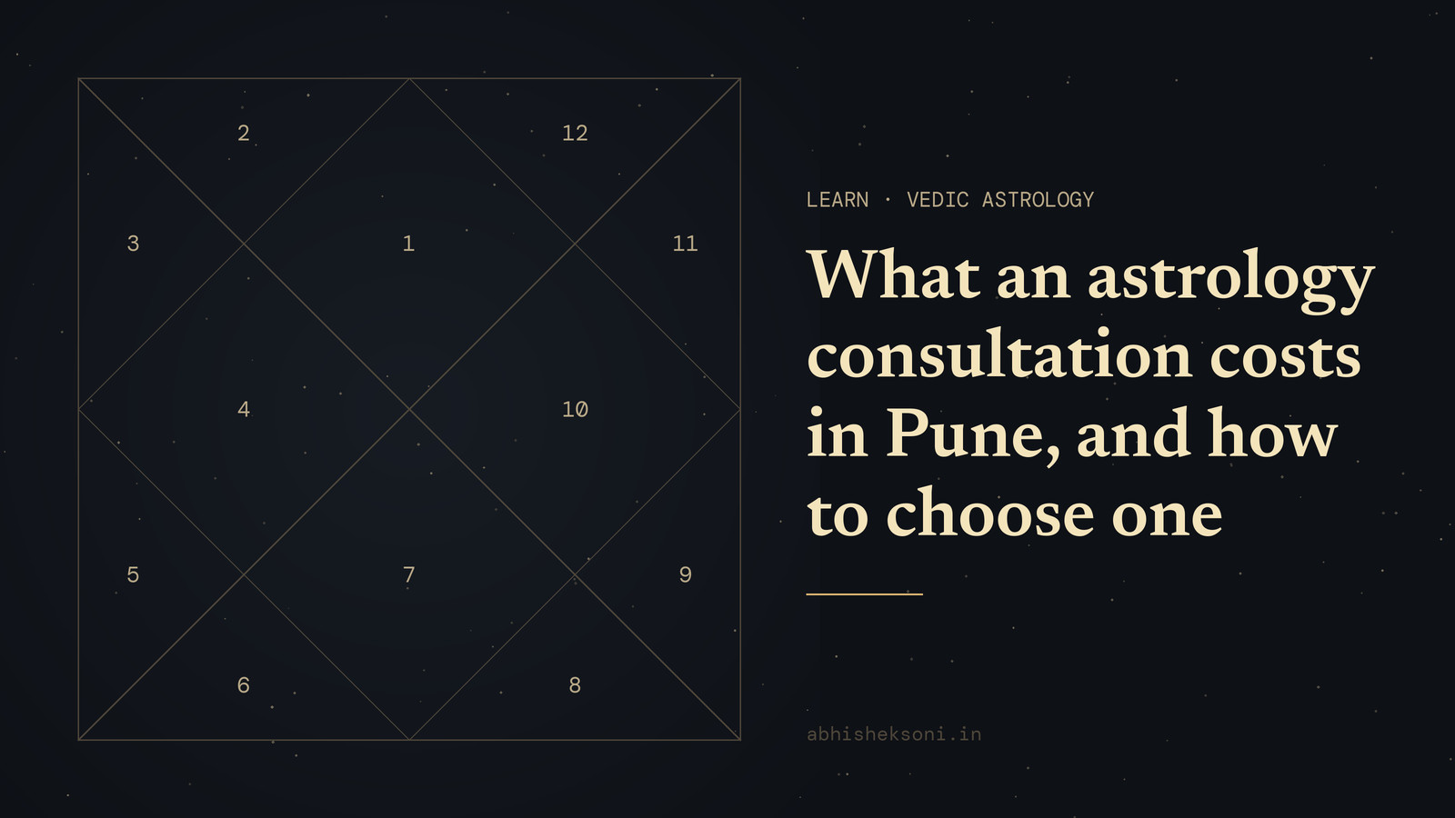 What an astrology consultation costs in Pune, and how to choose one: a North Indian birth chart