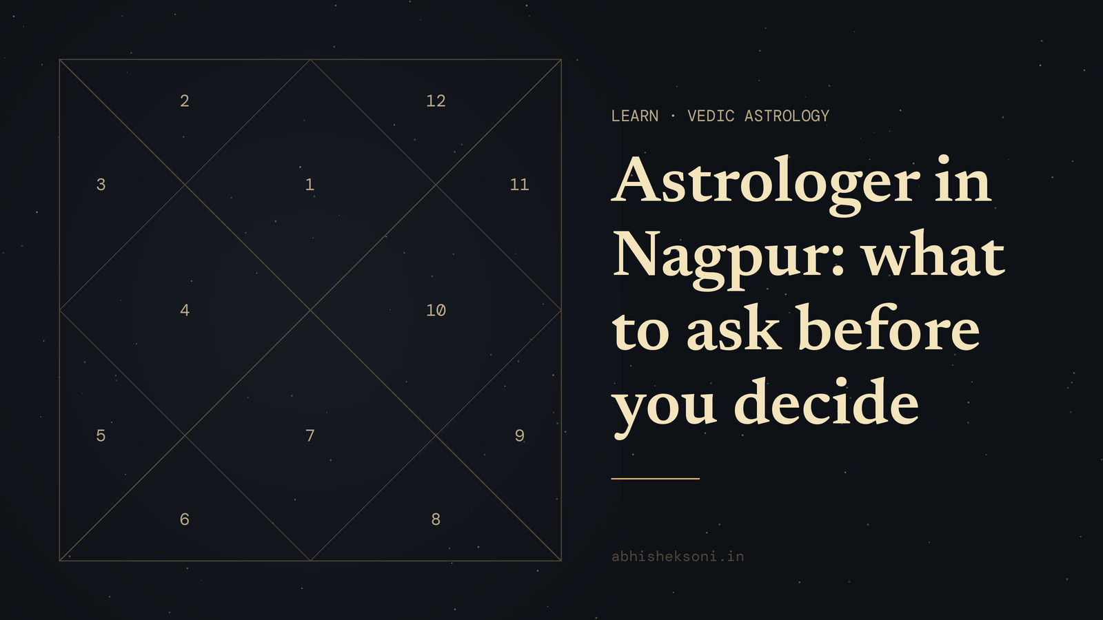 Astrologer in Nagpur: what to ask before you decide: a North Indian birth chart