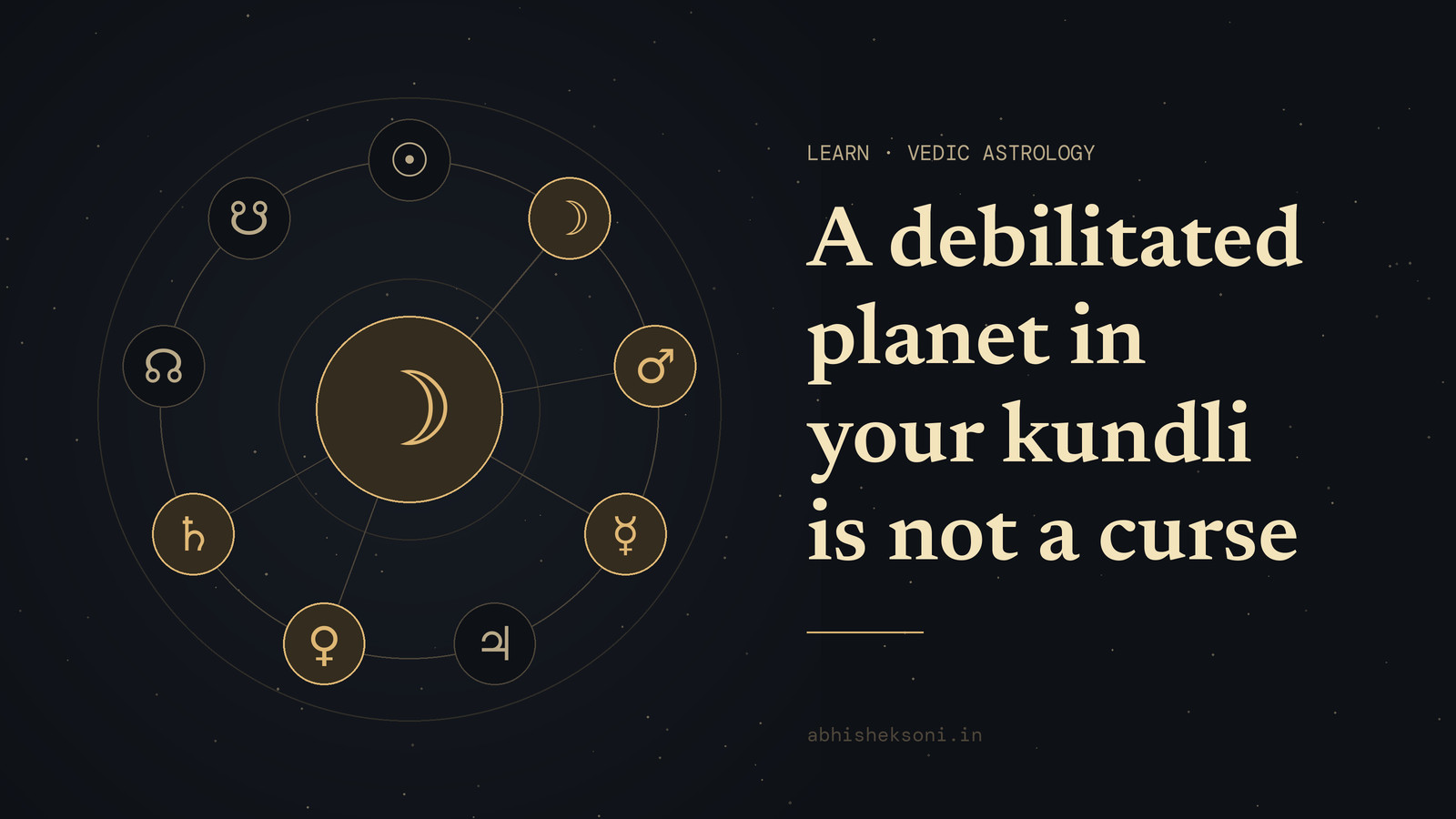 A debilitated planet in your kundli is not a curse: the nine grahas with Chandra, Mangala, Budha, Shukra and Shani marked