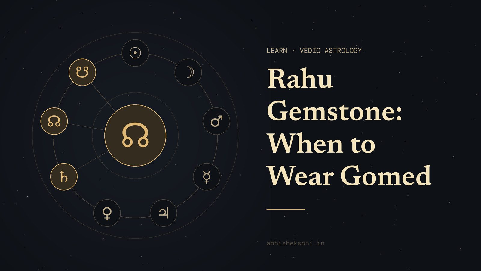 Rahu Gemstone: When to Wear Gomed: the nine grahas with Rahu, Ketu and Shani marked
