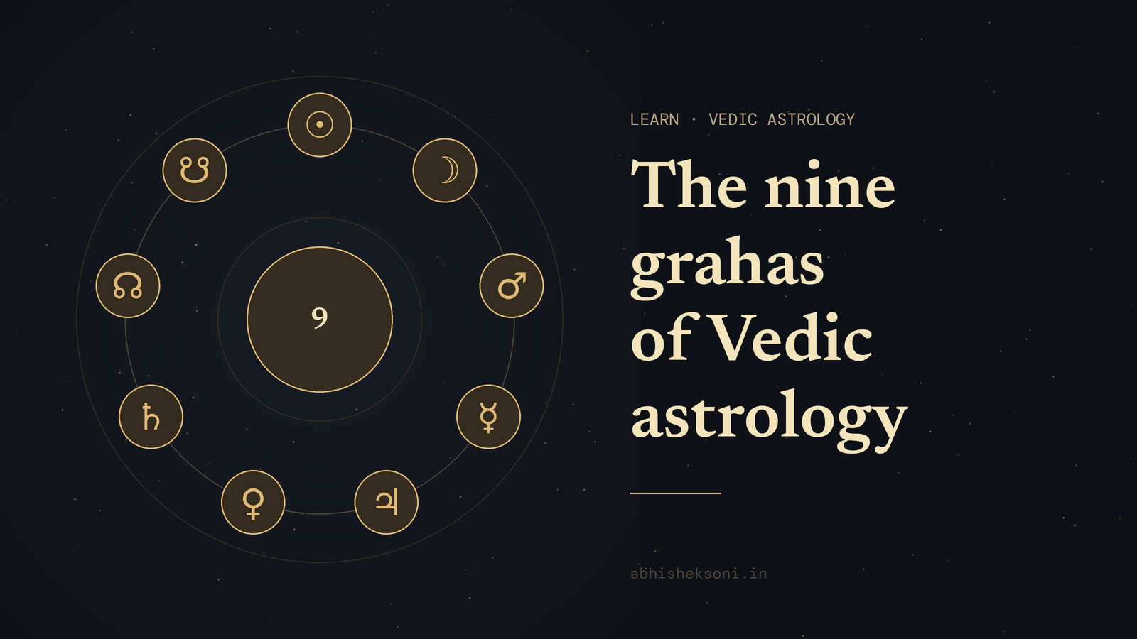 The nine grahas of Vedic astrology: the nine grahas